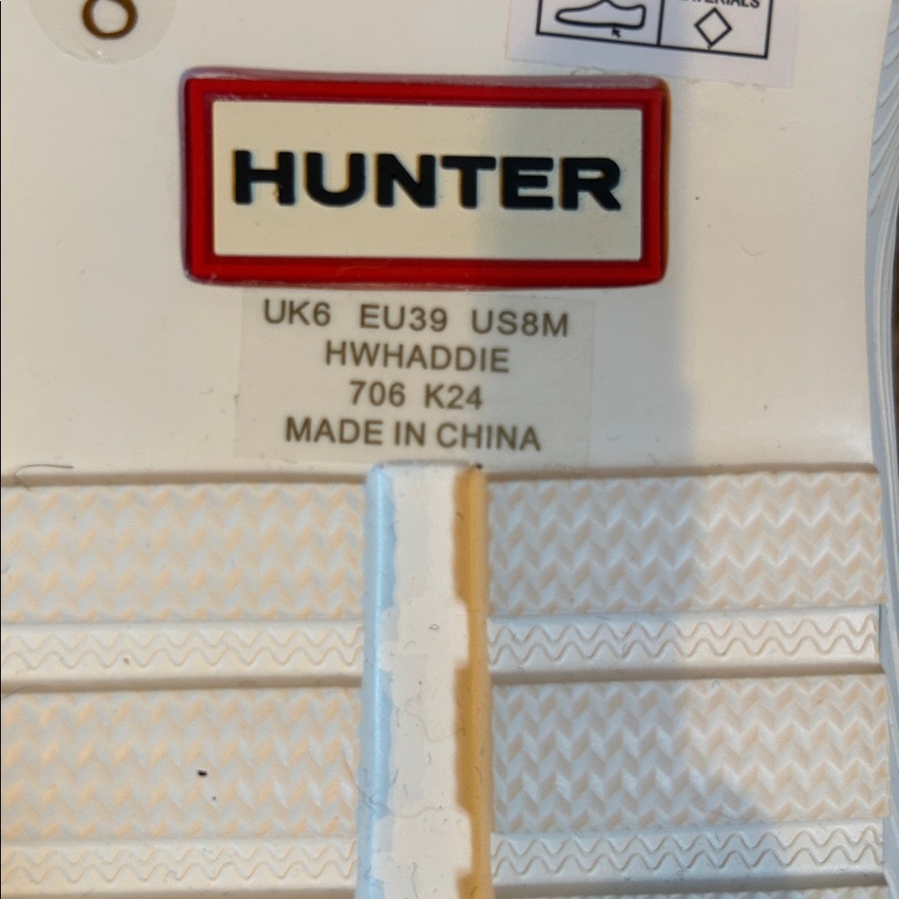 NEW Hunter haddie platform slip on summer sandal in white size 39/ 8-8.5 - Picture 6 of 10